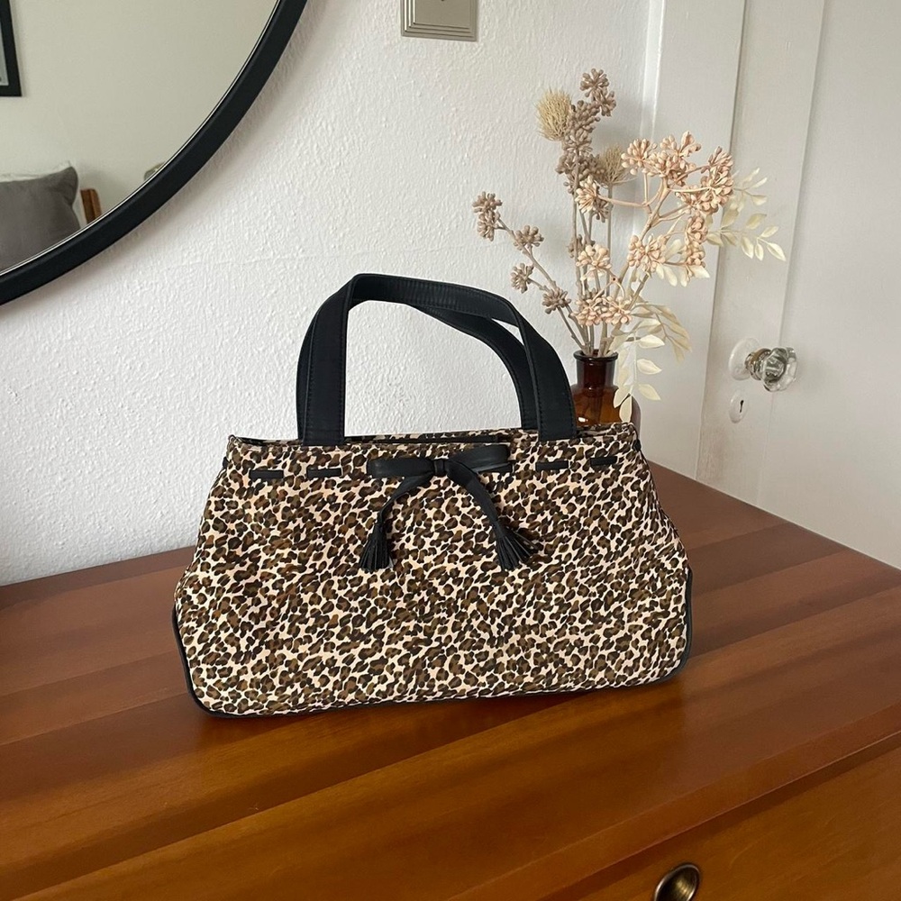 Vintage 90s cheetah shoulder bag